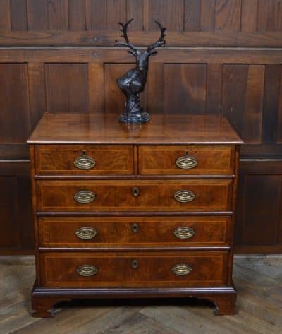 Georgian Walnut Chest Of Drawers SAI3124 Antique Draws 3