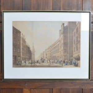 Framed Coloured Print “The Trongate Glasgow” SAI3156 Antique Art