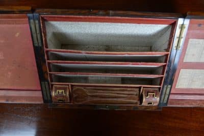 Victorian Burr Walnut And Brass Stationery Box SAI3177 - Image 9