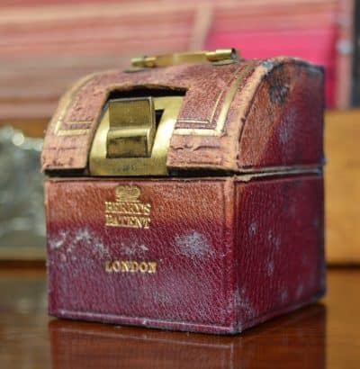 Victorian Burr Walnut And Brass Stationery Box SAI3177 Antique Boxes 9