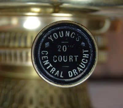 Victorian Brass Oil / Paraffin Lamp SAI3188 - Image 9