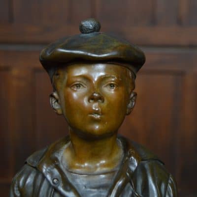 V Szczeblewski Bronze Whistling Boy SAI3114 - Image 8