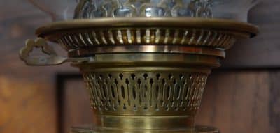 Victorian Brass Oil / Paraffin Lamp SAI3188 Antique Lighting 10