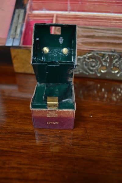 Victorian Burr Walnut And Brass Stationery Box SAI3177 - Image 3