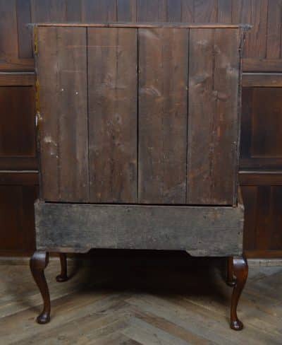 Queen Anne Walnut Chest On Stand SAI3126 Antique Draws 10