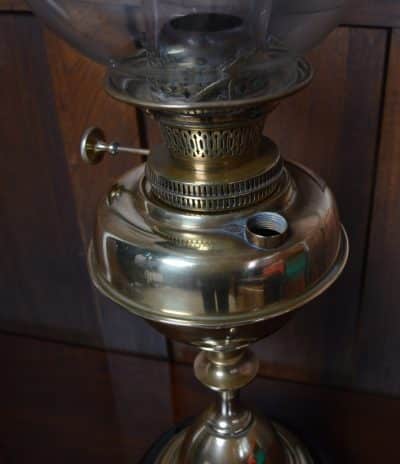 Victorian Brass Oil / Paraffin Lamp SAI3188 Antique Lighting 7