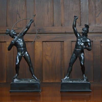 Pair Of Spelter Roman Figures SAI3118 - Image 10