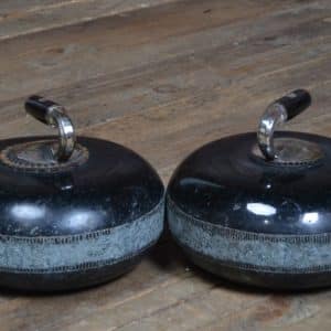 Pair Of Black Curling Stones SAI3189 Sporting