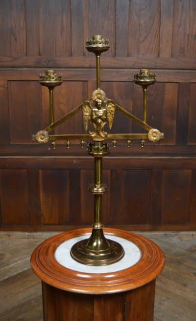 Victorian Brass Alter Candelabra SAI3152
