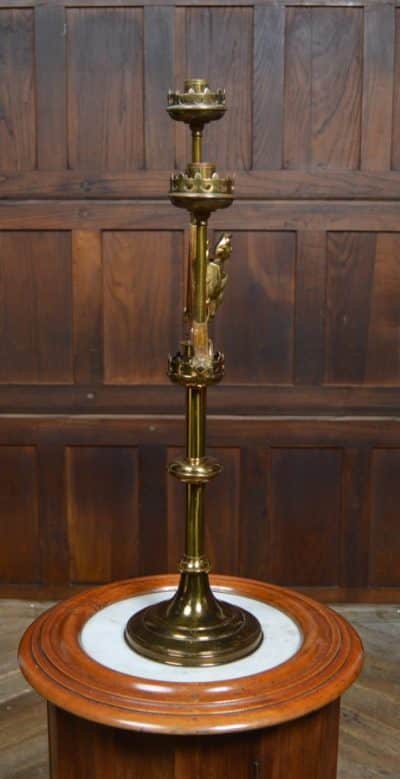 Victorian Brass Alter Candelabra SAI3152 - Image 5