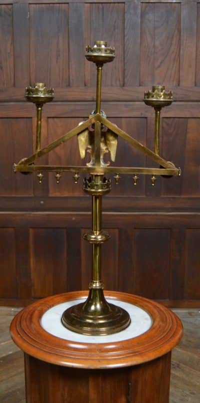 Victorian Brass Alter Candelabra SAI3152 - Image 4