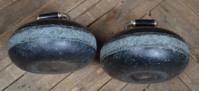 Pair Of Black Curling Stones SAI3189 - Image 2