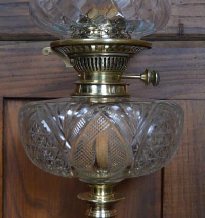 Edwardian Brass Oil/ Paraffin Lamp SAI3190 - Image 7