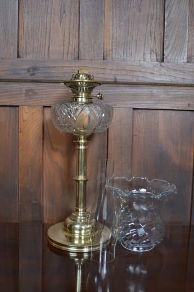 Edwardian Brass Oil/ Paraffin Lamp SAI3190 - Image 3