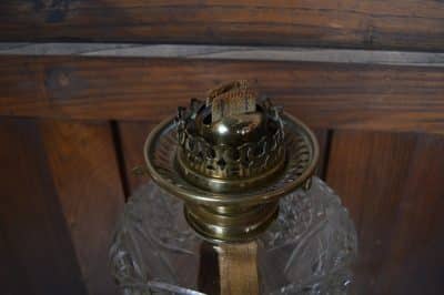 Edwardian Brass Oil/ Paraffin Lamp SAI3190 Antique Lighting 4