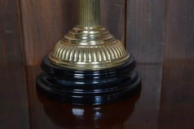 Pink Victorian Brass Oil / Paraffin Lamp SAI3191 - Image 2