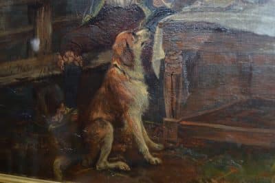 J. E. Waller, The Cavaliers Rest Oil Painting SAI3154 Antique Art 13