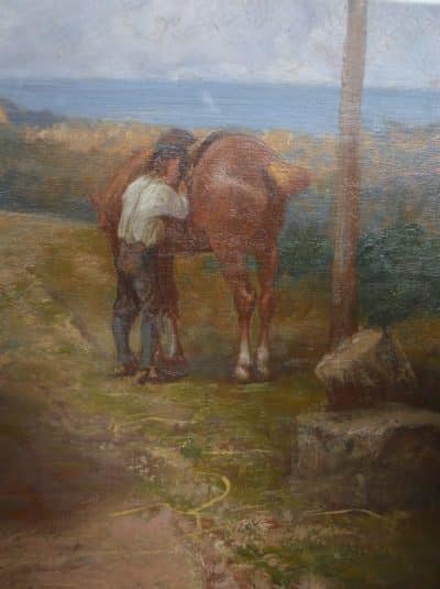 J. E. Waller, The Cavaliers Rest Oil Painting SAI3154 Antique Art 10