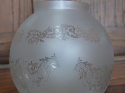Pink Victorian Brass Oil / Paraffin Lamp SAI3191 - Image 6