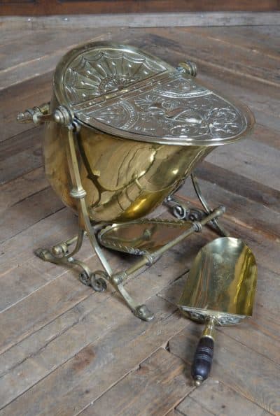 Edwardian Swing Brass Coal Bucket SAI3146 - Image 18