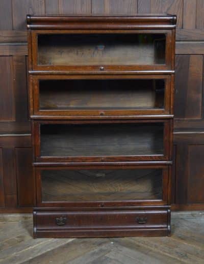 Globe Wernicke 4 Sectional Oak Bookcase SAI3208 globe wernicke Antique Bookcases 15