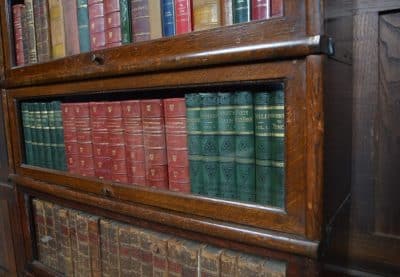 Globe Wernicke 4 Sectional Oak Bookcase SAI3208 - Image 6