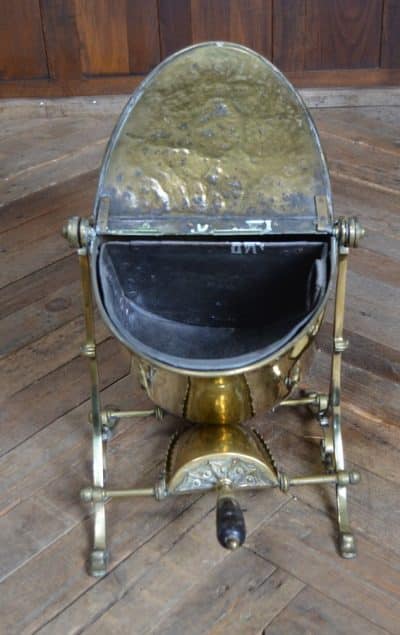 Edwardian Swing Brass Coal Bucket SAI3146 Miscellaneous 13