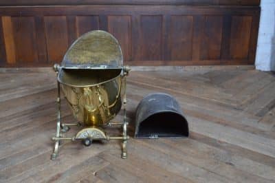 Edwardian Swing Brass Coal Bucket SAI3146 Miscellaneous 12