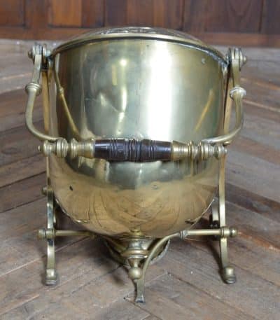 Edwardian Swing Brass Coal Bucket SAI3146 Miscellaneous 9