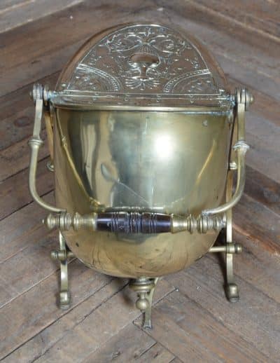 Edwardian Swing Brass Coal Bucket SAI3146 Miscellaneous 8