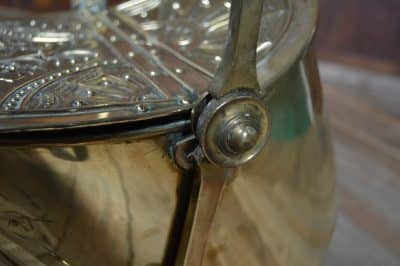 Edwardian Swing Brass Coal Bucket SAI3146 - Image 3
