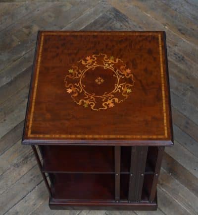 Edwardian Mahogany Revolving Bookcase SAI3147 - Image 8