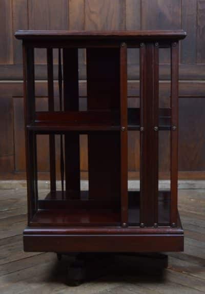 Edwardian Mahogany Revolving Bookcase SAI3147 - Image 7