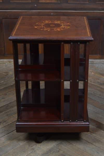 Edwardian Mahogany Revolving Bookcase SAI3147 - Image 6