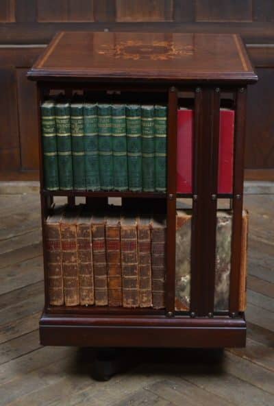 Edwardian Mahogany Revolving Bookcase SAI3147 - Image 5
