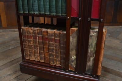 Edwardian Mahogany Revolving Bookcase SAI3147 Antique Bookcases 5