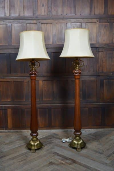 Pair Of Victorian Floor Standing / Standard Lamps SAI3149 Antique Lighting 3