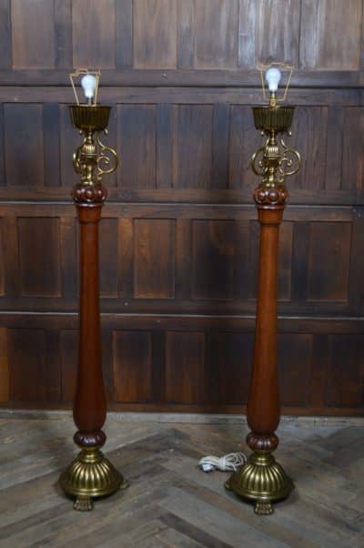 Pair Of Victorian Floor Standing / Standard Lamps SAI3149 Antique Lighting 8