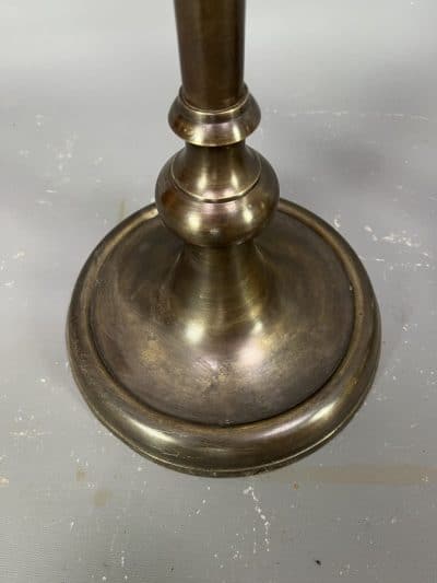 Pair of Tall Bronze Floor Standing Candle Holders - Image 3