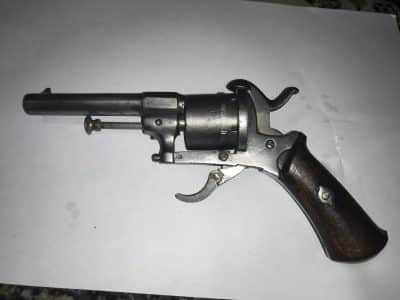 Pin fire pocket pistol Antique Guns 7