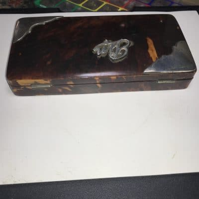 Tortoise shell Pin Box 1898 - Image 6