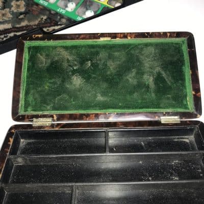 Tortoise shell Pin Box 1898 - Image 9