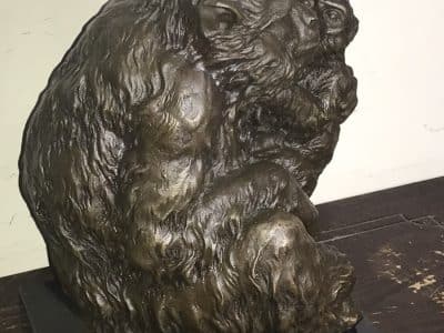 MOTHER & CHILD BRONZE ON MARBLE - Image 12