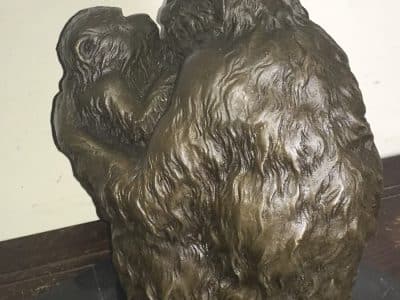 MOTHER & CHILD BRONZE ON MARBLE - Image 20