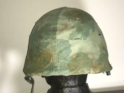 Vietnam American soldiers helmet liner and camouflage cover Military & War Antiques 4