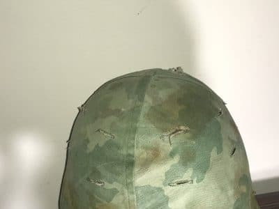 Vietnam American soldiers helmet liner and camouflage cover Military & War Antiques 5