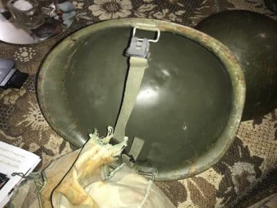 Vietnam American soldiers helmet liner and camouflage cover - Image 12