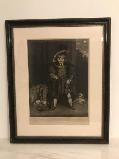 Mezzotint Of Master John Crewe As Henry VIII After Sir Joshua Reynolds By John Raphael Smith c 1776 - Image 9