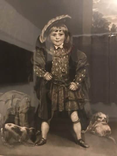 Mezzotint Of Master John Crewe As Henry VIII After Sir Joshua Reynolds By John Raphael Smith c 1776 - Image 2