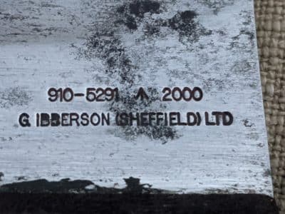 George ibberson British army knife